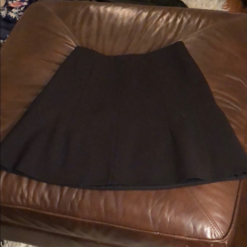 Black J Crew fit and flair skirt